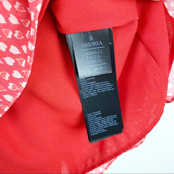ALLSAINTS Flores Hearts Ruffle Wrap Mini Dress S - Picture 9 of 11